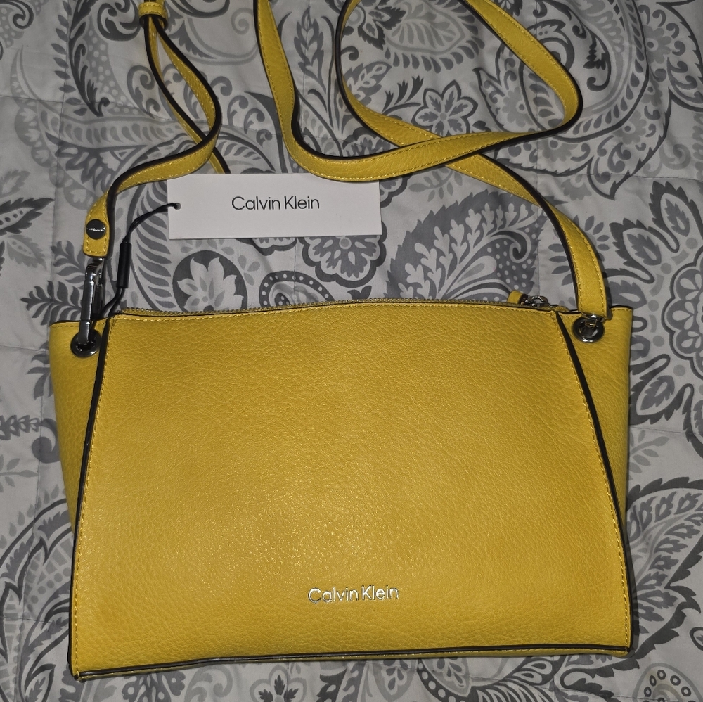 Calvin Klein Yellow Crossbody Bag
